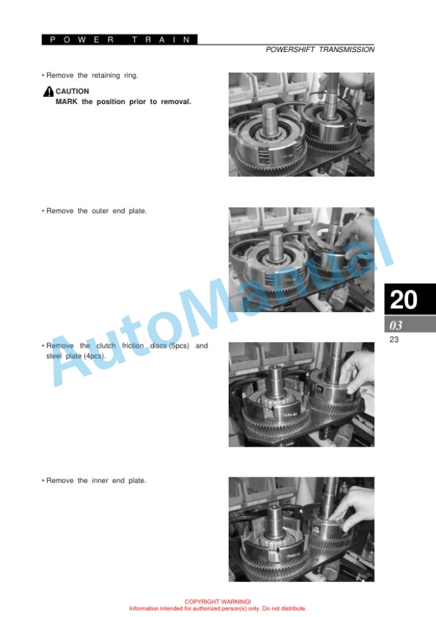 Clark SF35-45D, L, CMP40-50sD, L Service Manual SM-704 4 Clark SF35-45D, L, CMP40-50sD, L Service Manual SM-704 - Image 4
