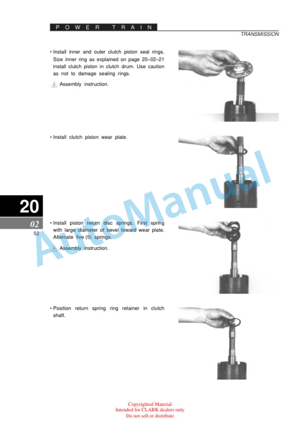 Clark SF50-75sD, L, CMP50-75sD, L Service Manual SM-690 5 Clark SF50-75sD, L, CMP50-75sD, L Service Manual SM-690 - Image 5