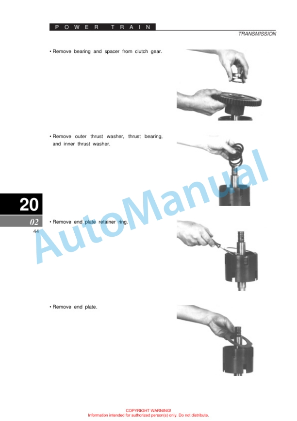 Clark SF50-75sD, L, CMP50-75sD, L Service Manual SM-713 3 Clark SF50-75sD, L, CMP50-75sD, L Service Manual SM-713 - Image 3