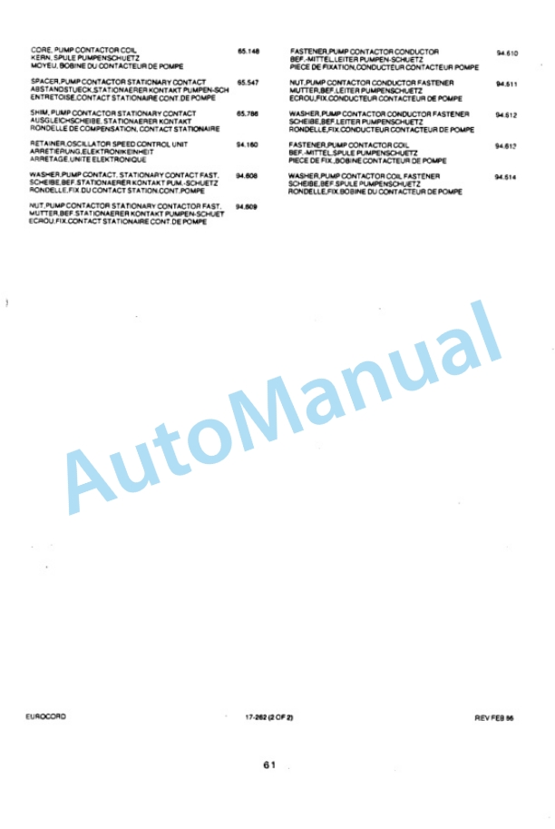 Clark TM 10-16, EM 10-15S Troubleshooting Electrical Equipment SM-5137 4 Clark TM 10-16, EM 10-15S Troubleshooting Electrical Equipment SM-5137-4