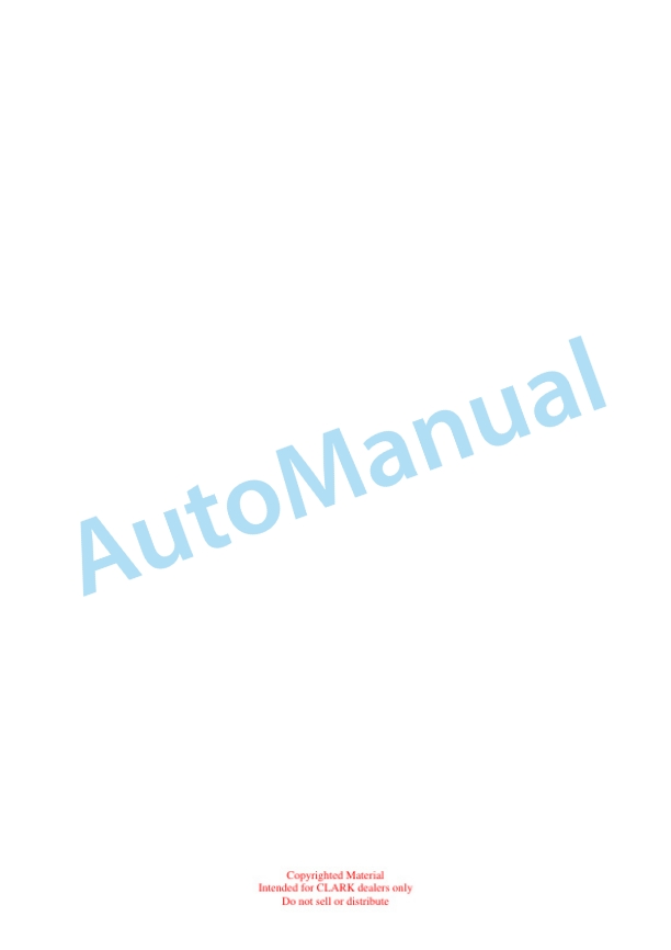 Clark TMG 12-25, TMG 13-20x, EPG 15-18 Service Manual SM-616 4 Clark TMG 12-25, TMG 13-20x, EPG 15-18 Service Manual SM-616 - Image 4