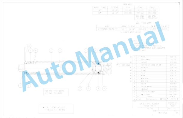 Clark Triple Stage Upright Supplement Part Manual 4 Clark Triple Stage Upright Supplement Part Manual-4