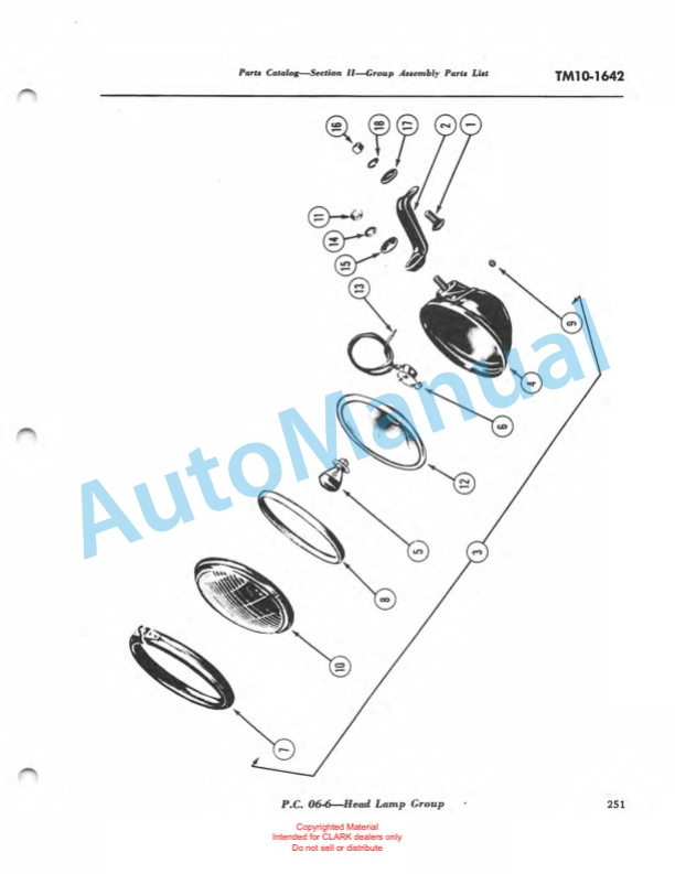 Clark Truck, Fork Lift 15HT, 18HT, 19HT Ross Carrier Technical Manual TM-10-1642 3 Clark Truck, Fork Lift 15HT, 18HT, 19HT Ross Carrier Technical Manual TM-10-1642-3