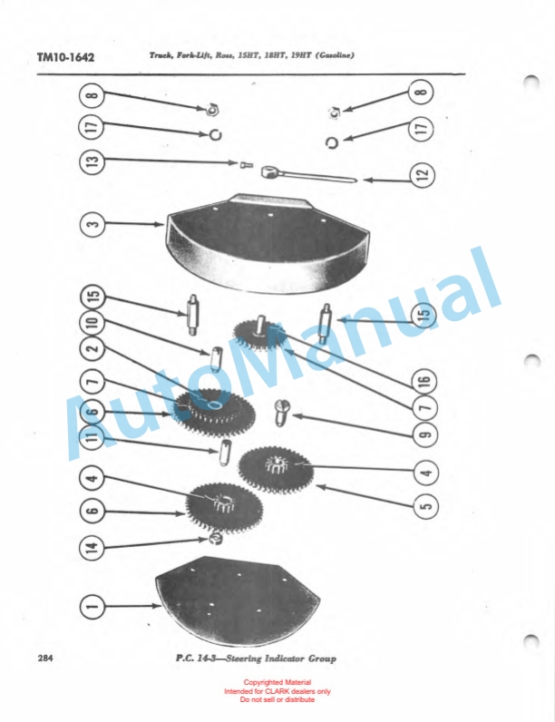 Clark Truck, Fork Lift 15HT, 18HT, 19HT Ross Carrier Technical Manual TM-10-1642 4 Clark Truck, Fork Lift 15HT, 18HT, 19HT Ross Carrier Technical Manual TM-10-1642-4