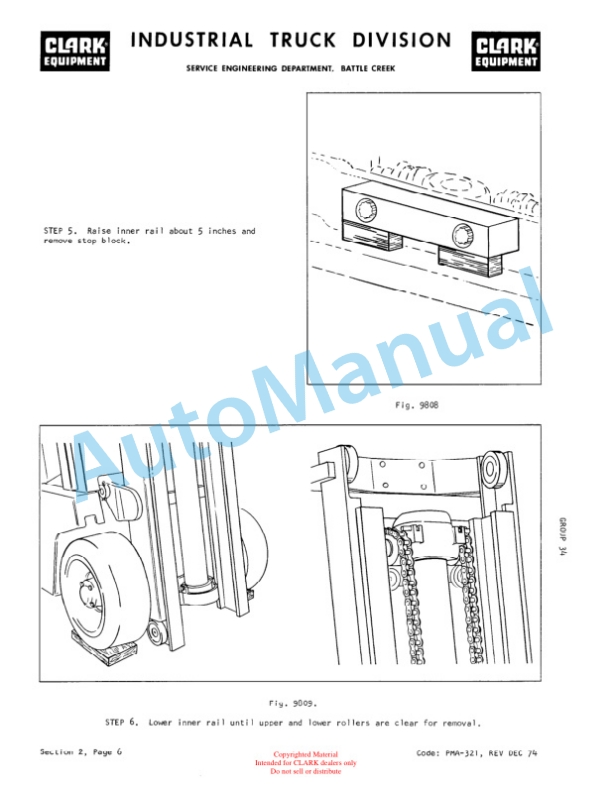 Clark TW 125 24-Volt Battery, TW 235 36-Volt Battery Service Manual PMA-334 3 Clark TW 125 24-Volt Battery, TW 235 36-Volt Battery Service Manual PMA-334-3