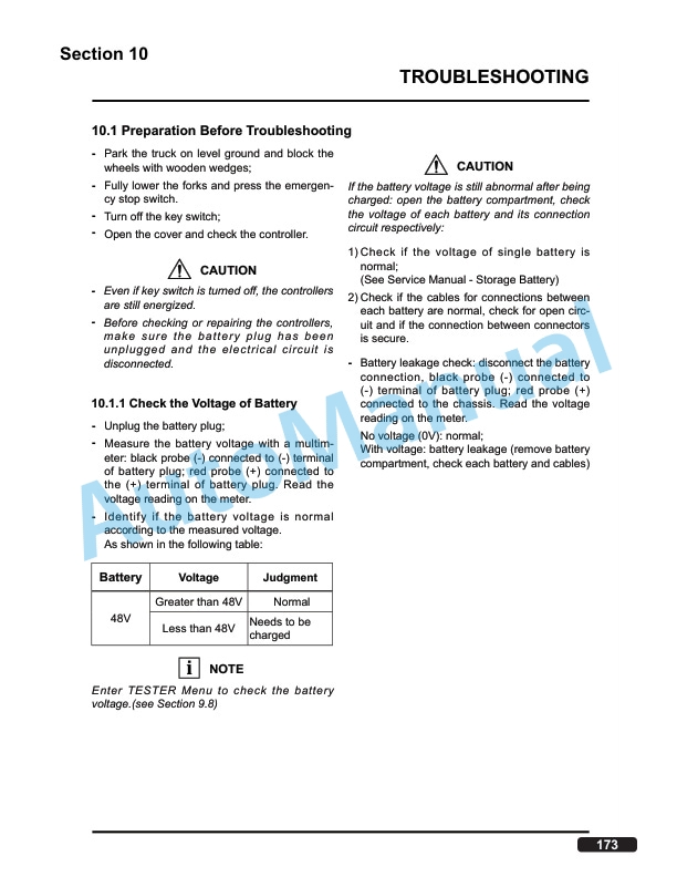 Clark TWLi20 Service Manual SM-1206 5 Clark TWLi20 Service Manual SM-1206 - Image 5