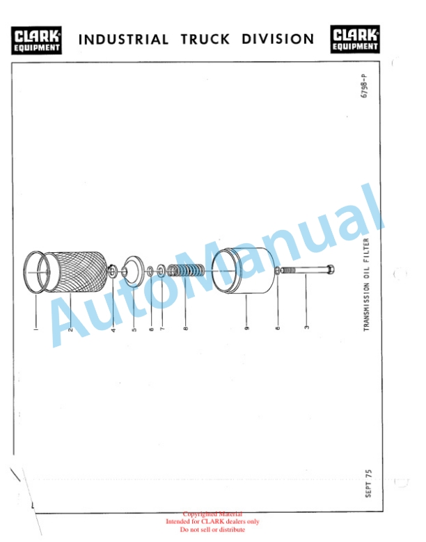 Clark Utility Truck 60D Parts Book X-145A 2 Clark Utility Truck 60D Parts Book X-145A-2