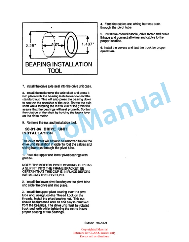 Clark WP 40 Service Manual SM-560 4 Clark WP 40 Service Manual SM-560 - Image 4