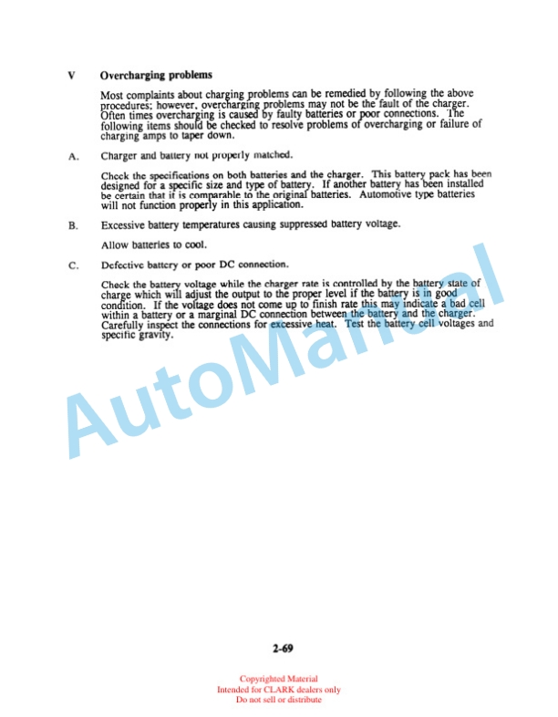 Clark WP 40 Service Manual SM-611 4 Clark WP 40 Service Manual SM-611 - Image 4