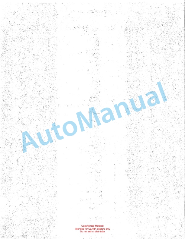 Clark WP20 Truck Parts Manual WP20-1 2 Clark WP20 Truck Parts Manual WP20-1-2