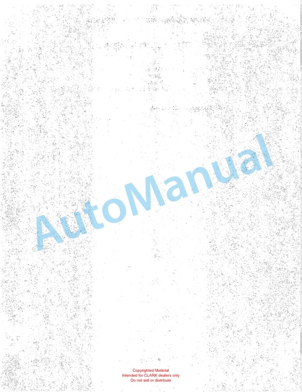 Clark WP20 Truck Parts Manual WP20-1 3 Clark WP20 Truck Parts Manual WP20-1-3