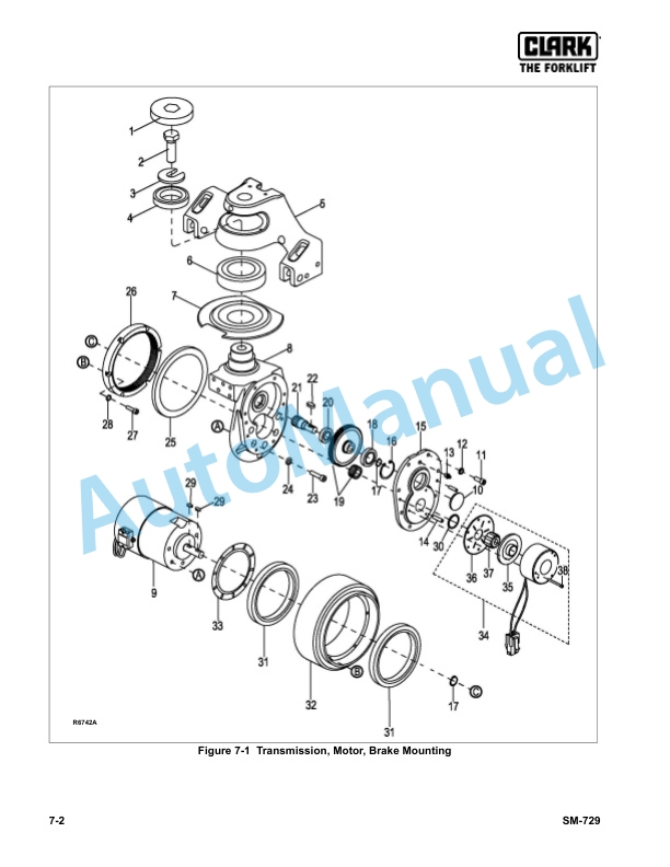 Clark WP30 Service Manual SM-729 3 Clark WP30 Service Manual SM-729 - Image 3
