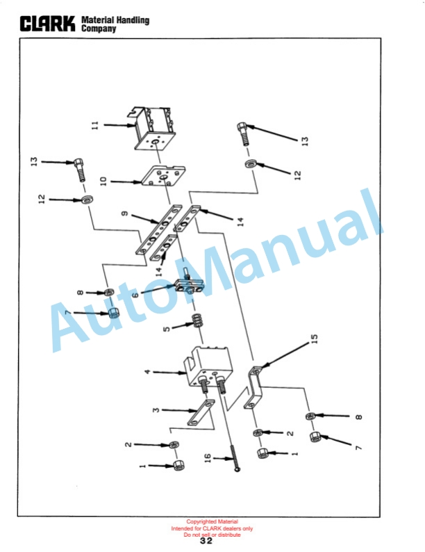Clark WP40 Truck Parts Manual WP-3 2 Clark WP40 Truck Parts Manual WP-3-2