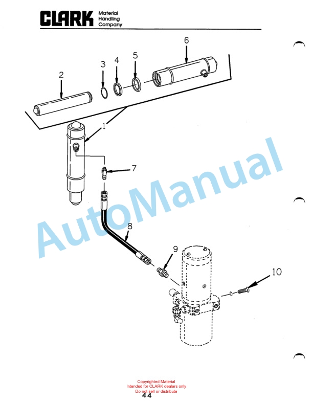 Clark WP40 Truck Parts Manual WP-7 3 Clark WP40 Truck Parts Manual WP-7-3