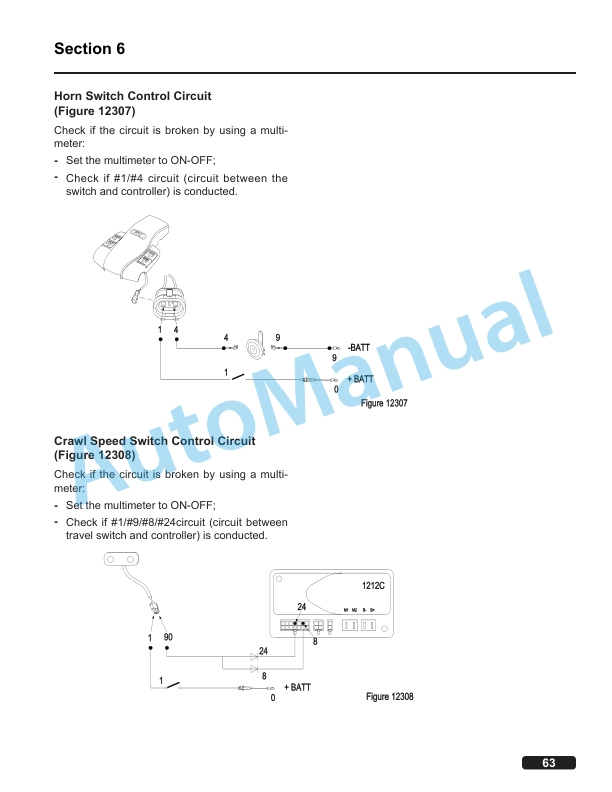 Alternative view of Clark WPL 33 Service Manual SM-1209
