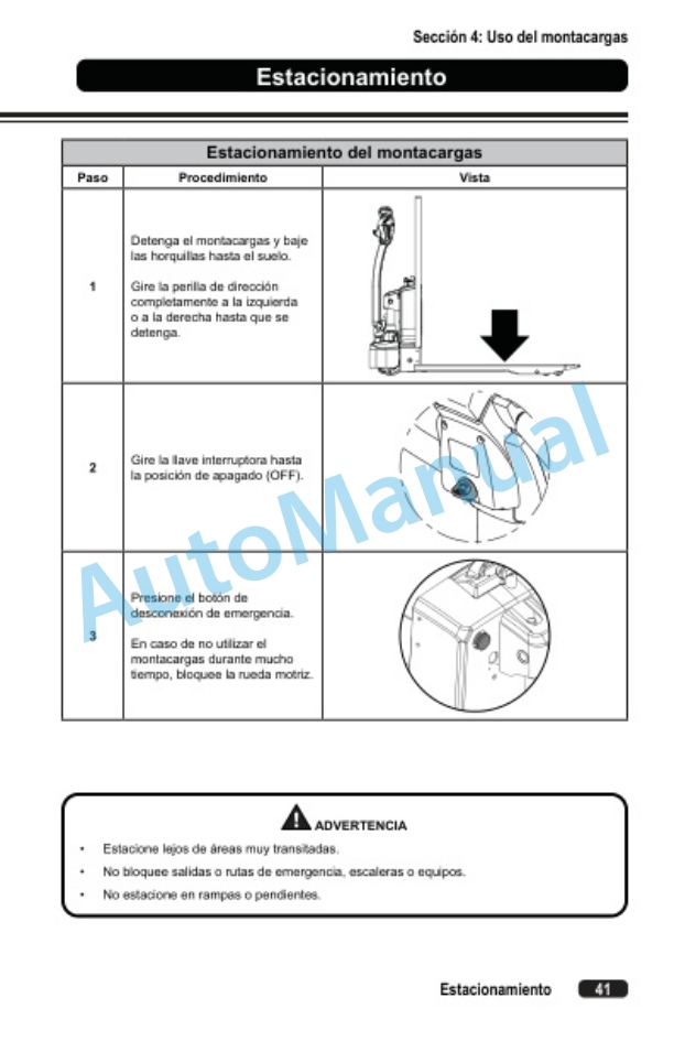 Clark WPL33 Operator Manual OM-1216 3 Clark WPL33 Operator Manual OM-1216-3