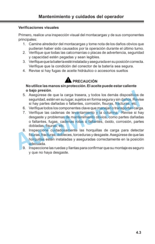 Clark WS22M Operator Manual OM-740 ES 2 Clark WS22M Operator Manual OM-740 ES-2