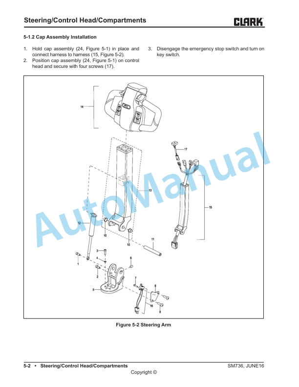 Clark WS22M Service Manual SM-736 3 Clark WS22M Service Manual SM-736 - Image 3