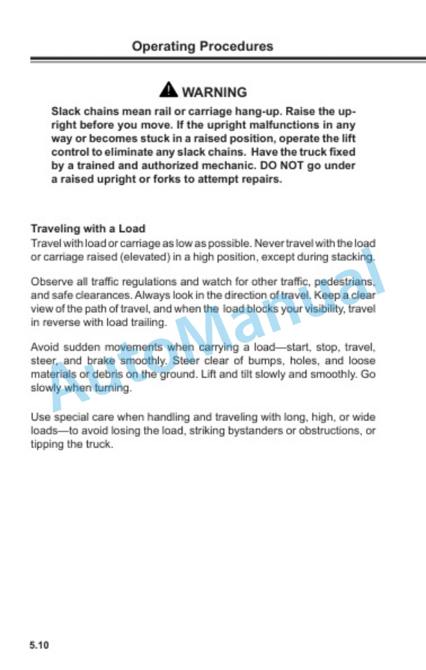 Clark WSTX 22 Operator Manual OM-735 3 Clark WSTX 22 Operator Manual OM-735-3
