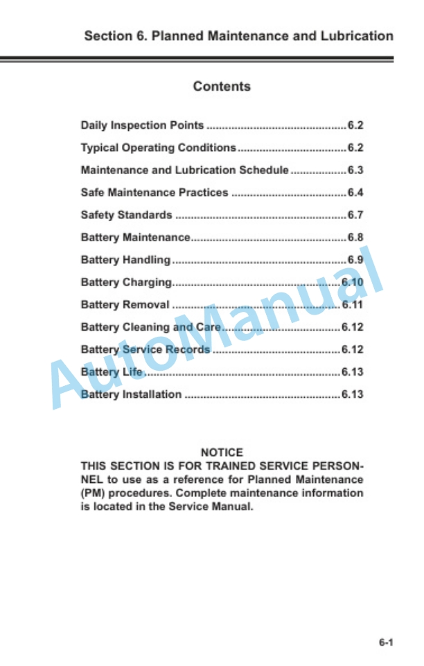 Clark WSTX 33 Operator Manual OM-743 4 Clark WSTX 33 Operator Manual OM-743-4