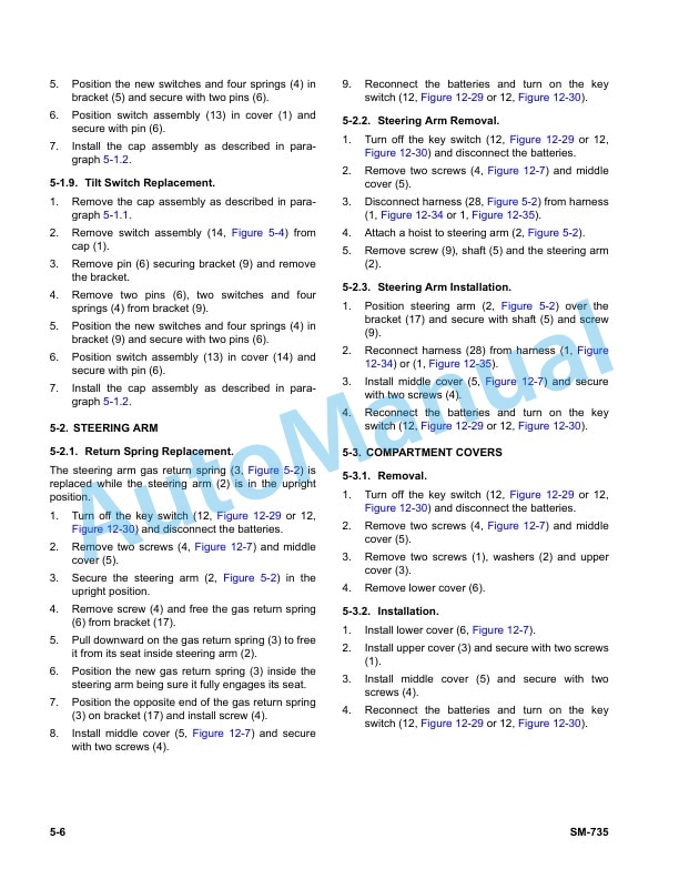 Alternative view of Clark WSTX22 Service Manual SM-735