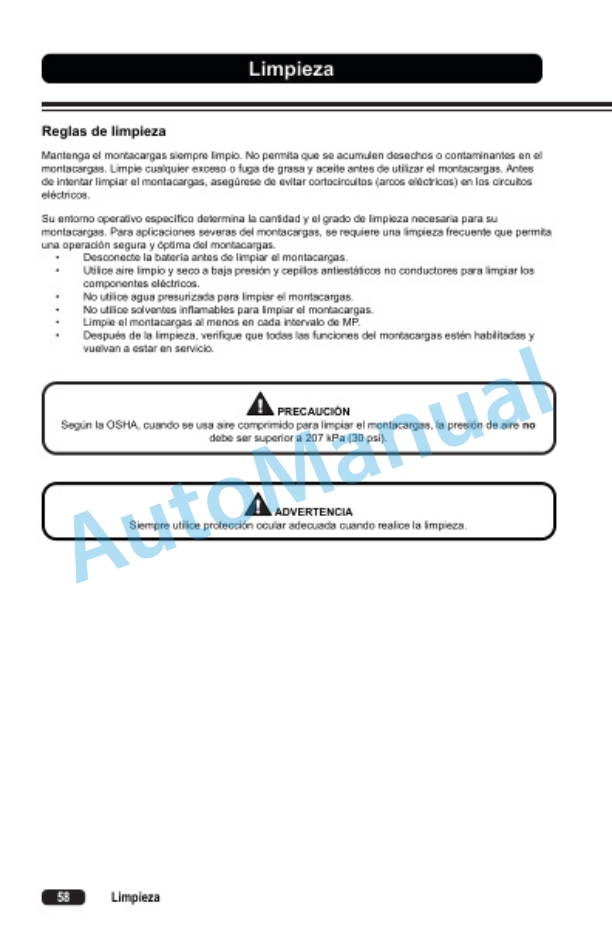 Clark WSTX30, WSTX35 Operator Manual OM-1217 4 Clark WSTX30, WSTX35 Operator Manual OM-1217-4