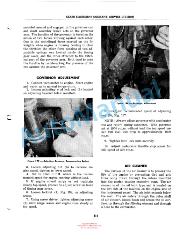 Clark Yardlift 20 Maintenance Manual 1 3 Clark Yardlift 20 Maintenance Manual 1-3