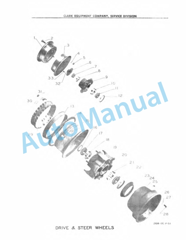 Clark Yardlift 60 C Maintenance Manual and Parts Book 32C354 2 Clark Yardlift 60 C Maintenance Manual and Parts Book 32C354-2