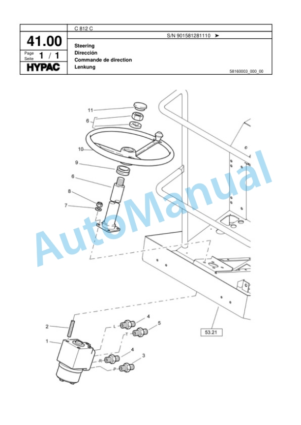 Hypac C 812 C Single Drum Wheel Drive Vibratory Roller Spare Parts Catalogue 00817655 2 Hypac C 812 C Single Drum Wheel Drive Vibratory Roller Spare Parts Catalogue 00817655-2