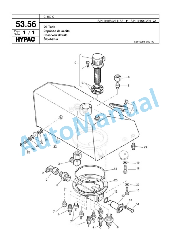 Hypac C 850 C Single Drum Wheel Drive Vibratory Roller Spare Parts Catalogue 00817583 2 Hypac C 850 C Single Drum Wheel Drive Vibratory Roller Spare Parts Catalogue 00817583-2