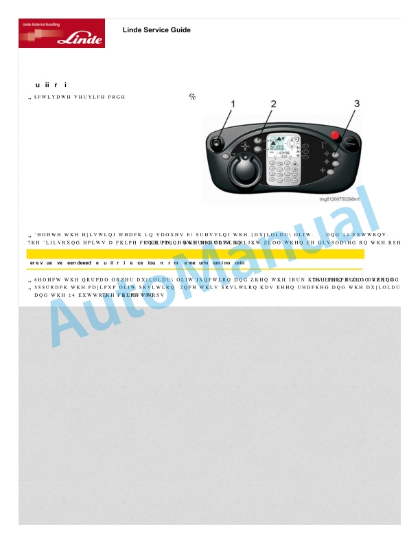 Linde 011-01 - K Generation 1 2, K Generation 3, K Generation 4 Workshop Manuals 3 Linde 011-01 - K Generation 1 2, K Generation 3, K Generation 4 Workshop Manuals - Image 3