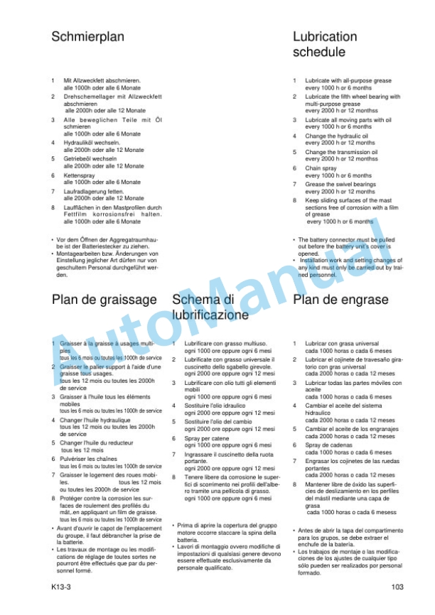 Linde 013-01 - K13-3 Operating Instructions-5