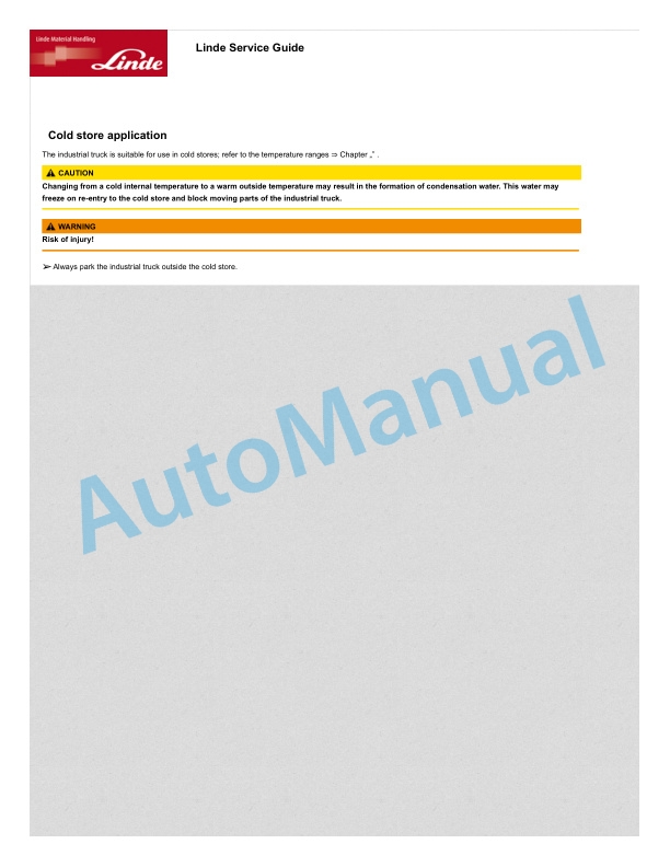 Linde 033-01 - M25 EX Production site Proplan Operating Instructions 3 Linde 033-01 - M25 EX Production site Proplan Operating Instructions - Image 3