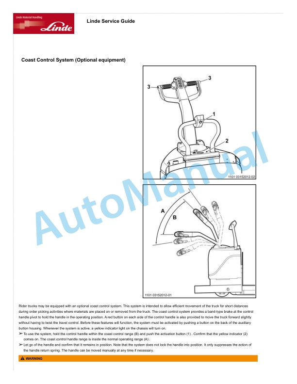 Linde 1101-01 - EW27, EW36, EWR27, EWR36 Production site LMH-NA Operating Instructions 3 Linde 1101-01 - EW27, EW36, EWR27, EWR36 Production site LMH-NA Operating Instructions - Image 3