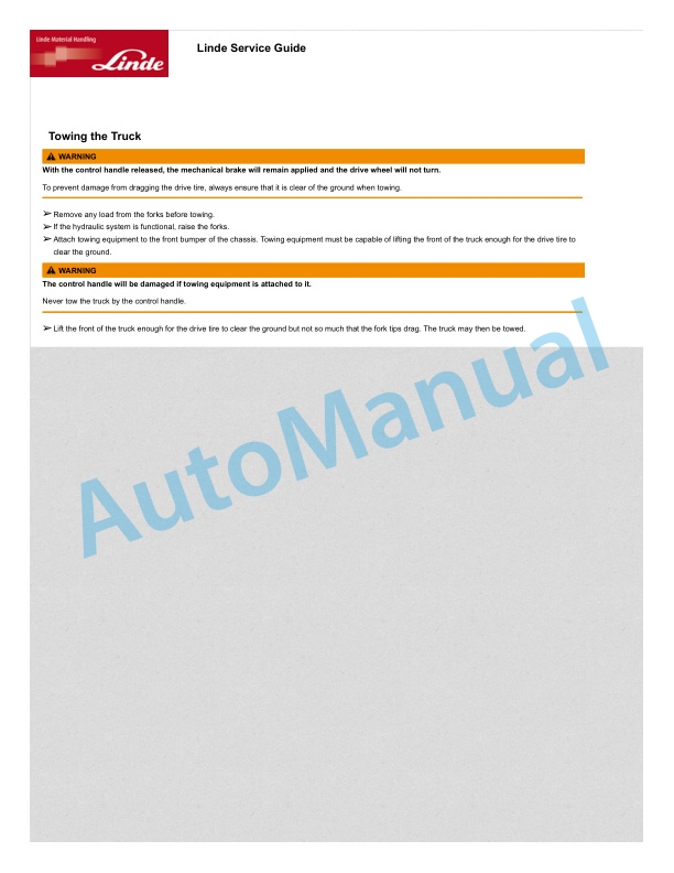 Linde 1101-01 - EW27, EW36, EWR27, EWR36 Production site LMH-NA Operating Instructions 4 Linde 1101-01 - EW27, EW36, EWR27, EWR36 Production site LMH-NA Operating Instructions - Image 4