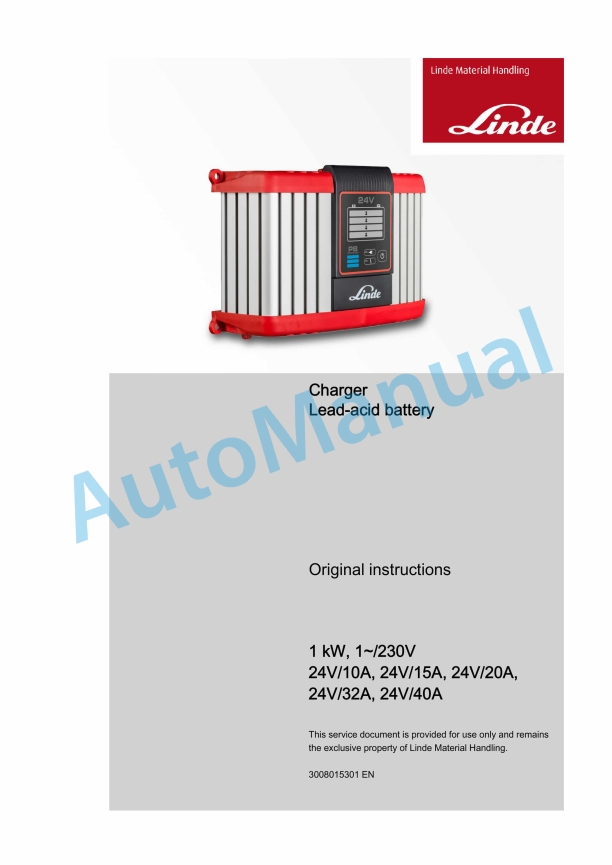 Linde 1111-01 - N20C, N20VI, N20VLI Operating Instructions SN W41110V00529 and up