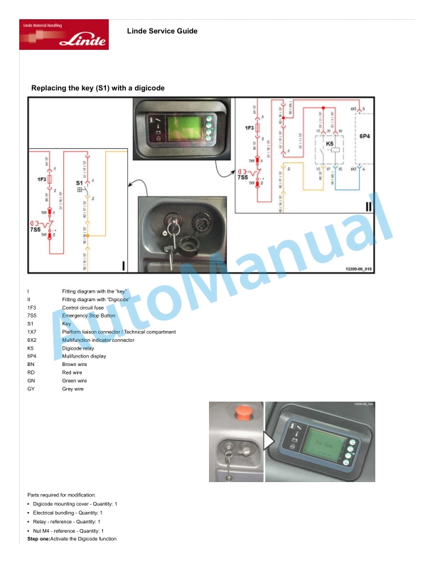 Alternative view of Linde 1111-01 - N20C, N20VI, N20VLI Workshop Manuals SN W41110V00529 and up