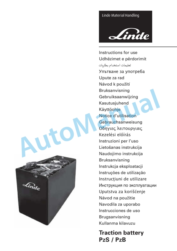 Linde 1111-01 - N20VI, N20VLI Operating Instructions SN 10.09 and up SN up to W41111V00299