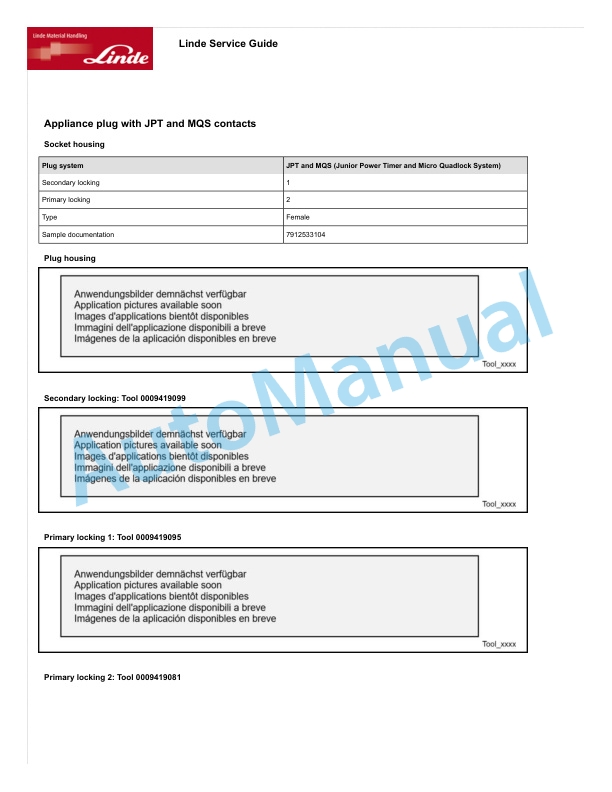 Linde 1123-01 - R14SP, R16SP, R18SP Workshop Manuals SN 12.09 and up 3 Linde 1123-01 - R14SP, R16SP, R18SP Workshop Manuals SN 12.09 and up - Image 3