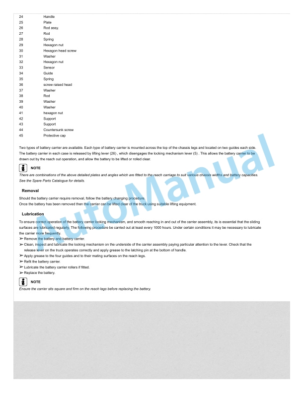 Linde 1123-01 - R14SP, R16SP, R18SP Workshop Manuals SN 12.09 and up 4 Linde 1123-01 - R14SP, R16SP, R18SP Workshop Manuals SN 12.09 and up - Image 4