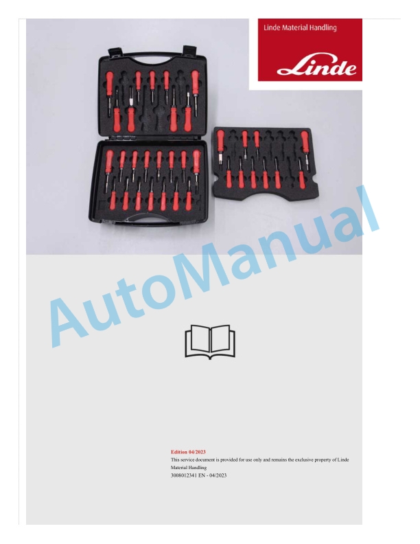 Linde 1132-01 - MT15A to MT20AEC Production site XM2 factory Workshop Manuals SN C21132Y00001 and up 4 Linde 1132-01 - MT15A to MT20AEC Production site XM2 factory Workshop Manuals SN C21132Y00001 and up - Image 4