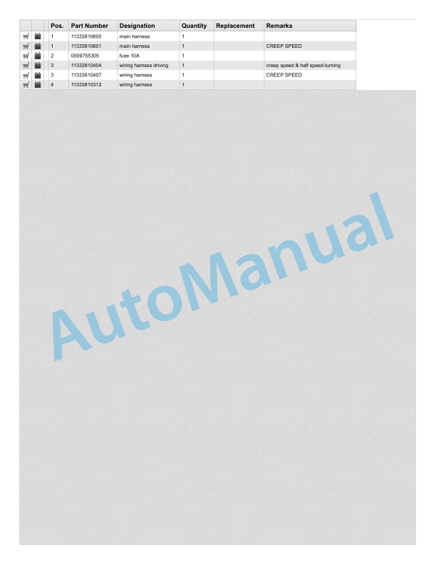 Linde 1133-02 - MT15 Production site Xiamen Spare Parts Manual SN CT1133H20001 and up 3 Linde 1133-02 - MT15 Production site Xiamen Spare Parts Manual SN CT1133H20001 and up - Image 3