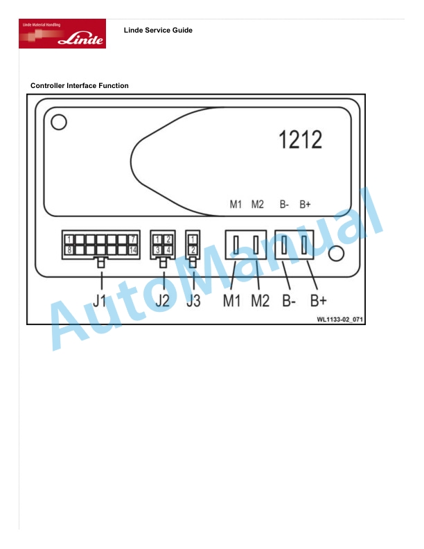 Linde 1133-02 - MT15 Production site Xiamen Workshop Manuals SN CT1133H20001 and up 5 Linde 1133-02 - MT15 Production site Xiamen Workshop Manuals SN CT1133H20001 and up - Image 5