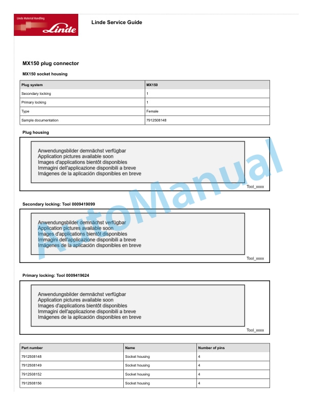 Linde 1133-04 - T-matix 15 Workshop Manuals SN CT1133Y30001 and up 5 Linde 1133-04 - T-matix 15 Workshop Manuals SN CT1133Y30001 and up - Image 5
