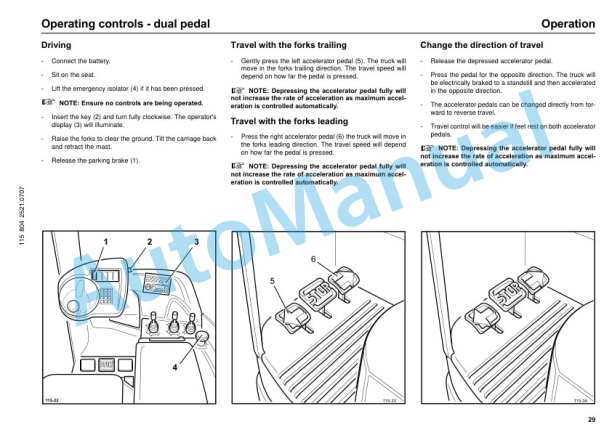 Linde 115-01 - R10C, R12C, R14C, R14HD, R16HD, R16N, R20N Operating Instructions SN 07.00 and up SN up to 11.05 3 Linde 115-01 - R10C, R12C, R14C, R14HD, R16HD, R16N, R20N Operating Instructions SN 07.00 and up SN up to 11.05-3