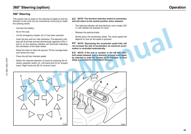 Linde 115-01 - R10C, R12C, R14C, R14HD, R16HD, R16N, R20N Operating Instructions SN 07.00 and up SN up to 11.05 4 Linde 115-01 - R10C, R12C, R14C, R14HD, R16HD, R16N, R20N Operating Instructions SN 07.00 and up SN up to 11.05-4