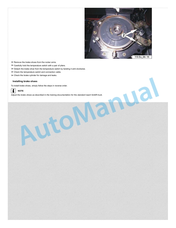 Linde 115-01 - R10C, R12C, R14C, R14HD, R16HD, R16N, R20N Workshop Manuals SN 07.00 and up SN up to 11.05 5 Linde 115-01 - R10C, R12C, R14C, R14HD, R16HD, R16N, R20N Workshop Manuals SN 07.00 and up SN up to 11.05 - Image 5