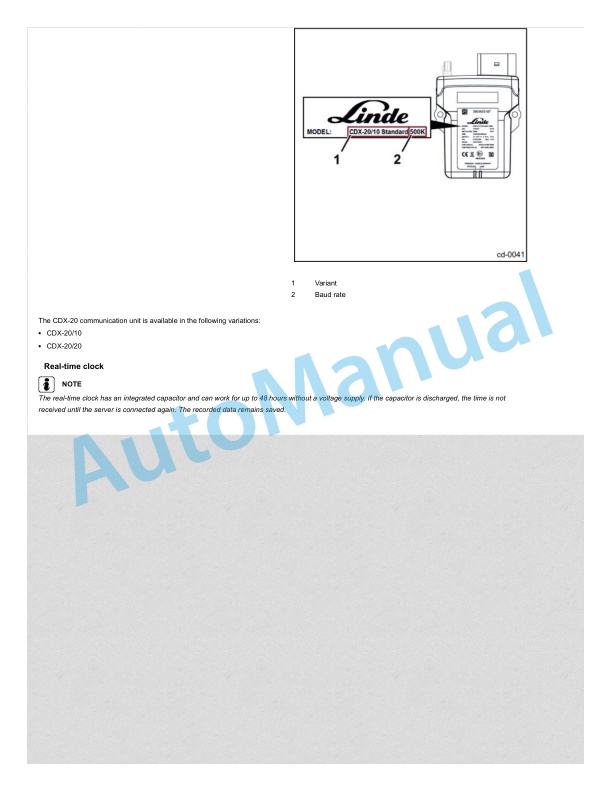 Linde 115-02 - R14 EX GSS, R16 EX GSS, R20 EX GSS Workshop Manuals 4 Linde 115-02 - R14 EX GSS, R16 EX GSS, R20 EX GSS Workshop Manuals - Image 4