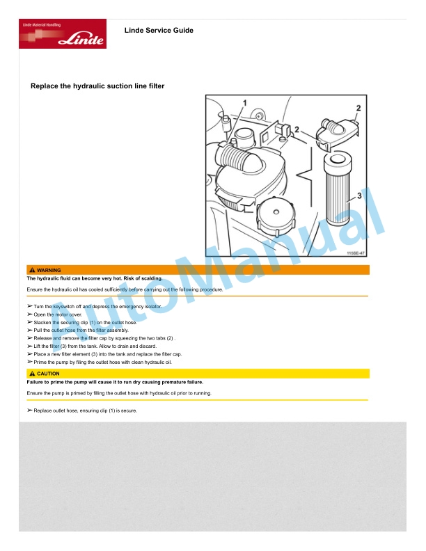 Linde 115-03 - R14G, R16G, R20G Operating Instructions SN 10.07 and up SN up to 12.09 4 Linde 115-03 - R14G, R16G, R20G Operating Instructions SN 10.07 and up SN up to 12.09 - Image 4