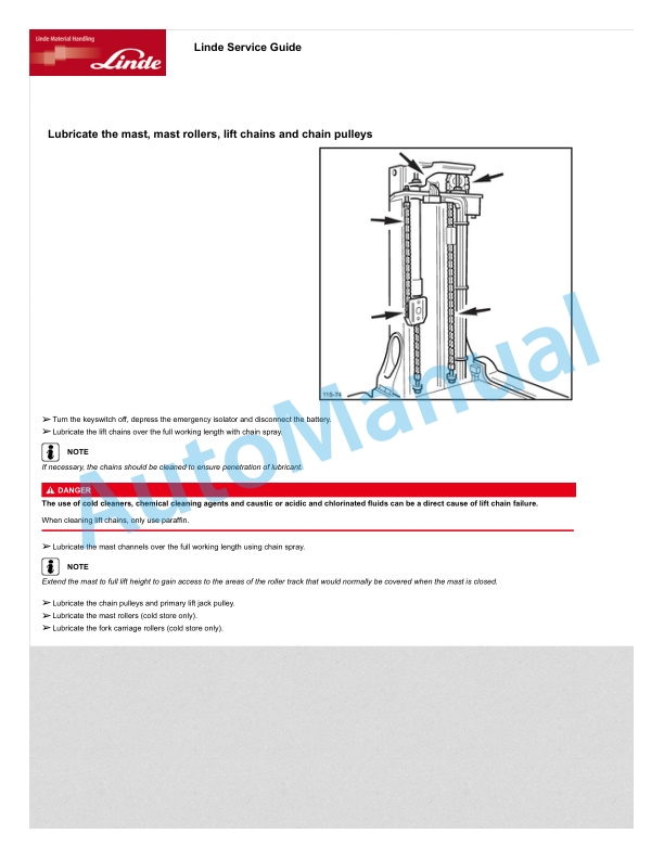 Linde 115-11 - R10C, R12C, R14C Operating Instructions SN 01.10 and up 4 Linde 115-11 - R10C, R12C, R14C Operating Instructions SN 01.10 and up - Image 4